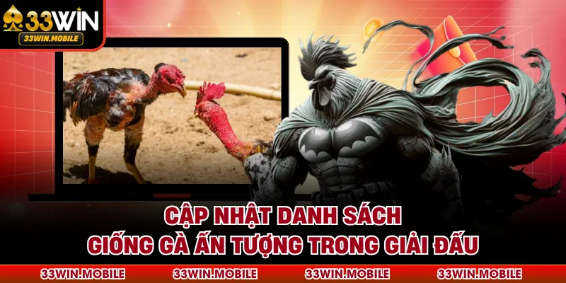 Cập nhật danh sách giống gà ấn tượng trong giải đấu