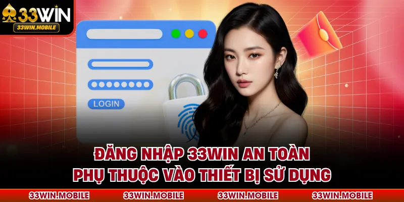 Đăng nhập 33WIN an toàn phụ thuộc vào thiết bị sử dụng