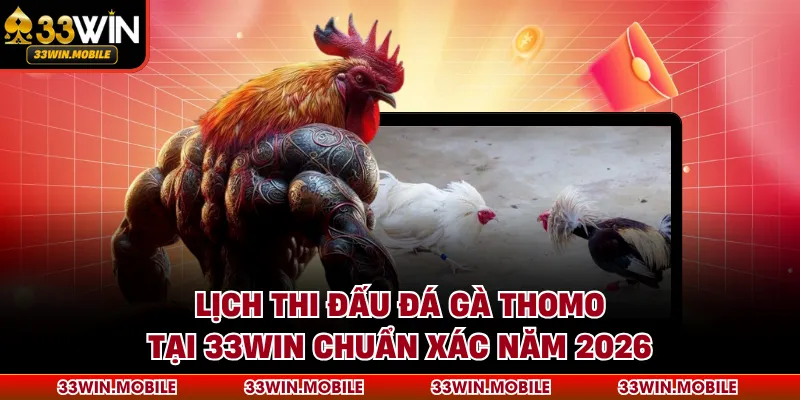 Lịch Thi Đấu Đá Gà Thomo Tại 33WIN Chuẩn Xác Năm 2026